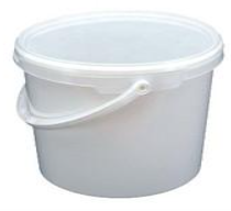 Банки полимерные круглые с крышкой 5,7 л 