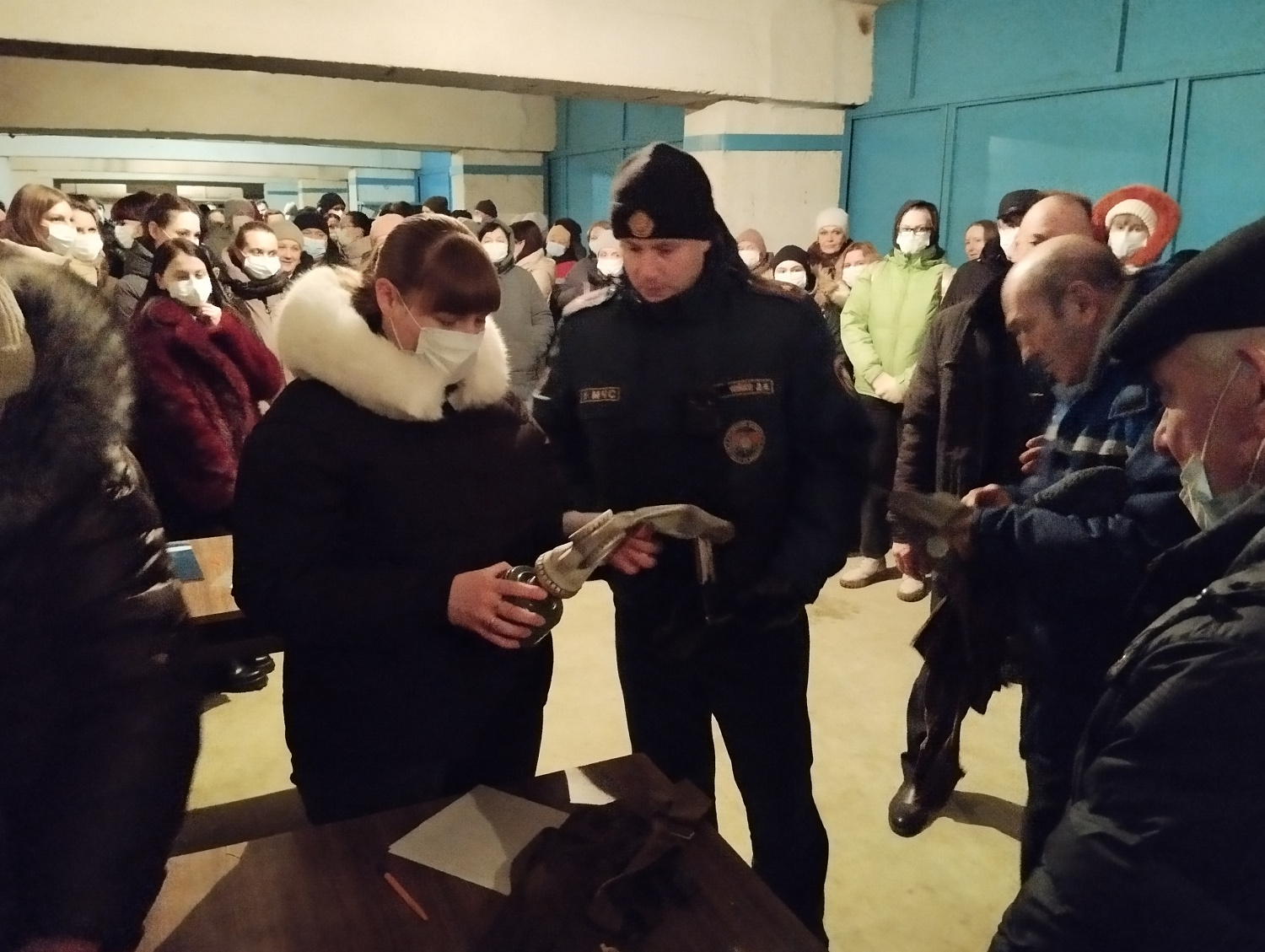Учения на территории ОАО "Витязь". Действия при поступлении сигнала "Внимание всем"!