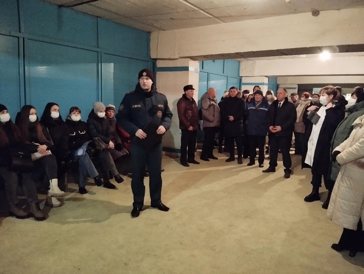 Учения на территории ОАО "Витязь". Действия при поступлении сигнала "Внимание всем"!