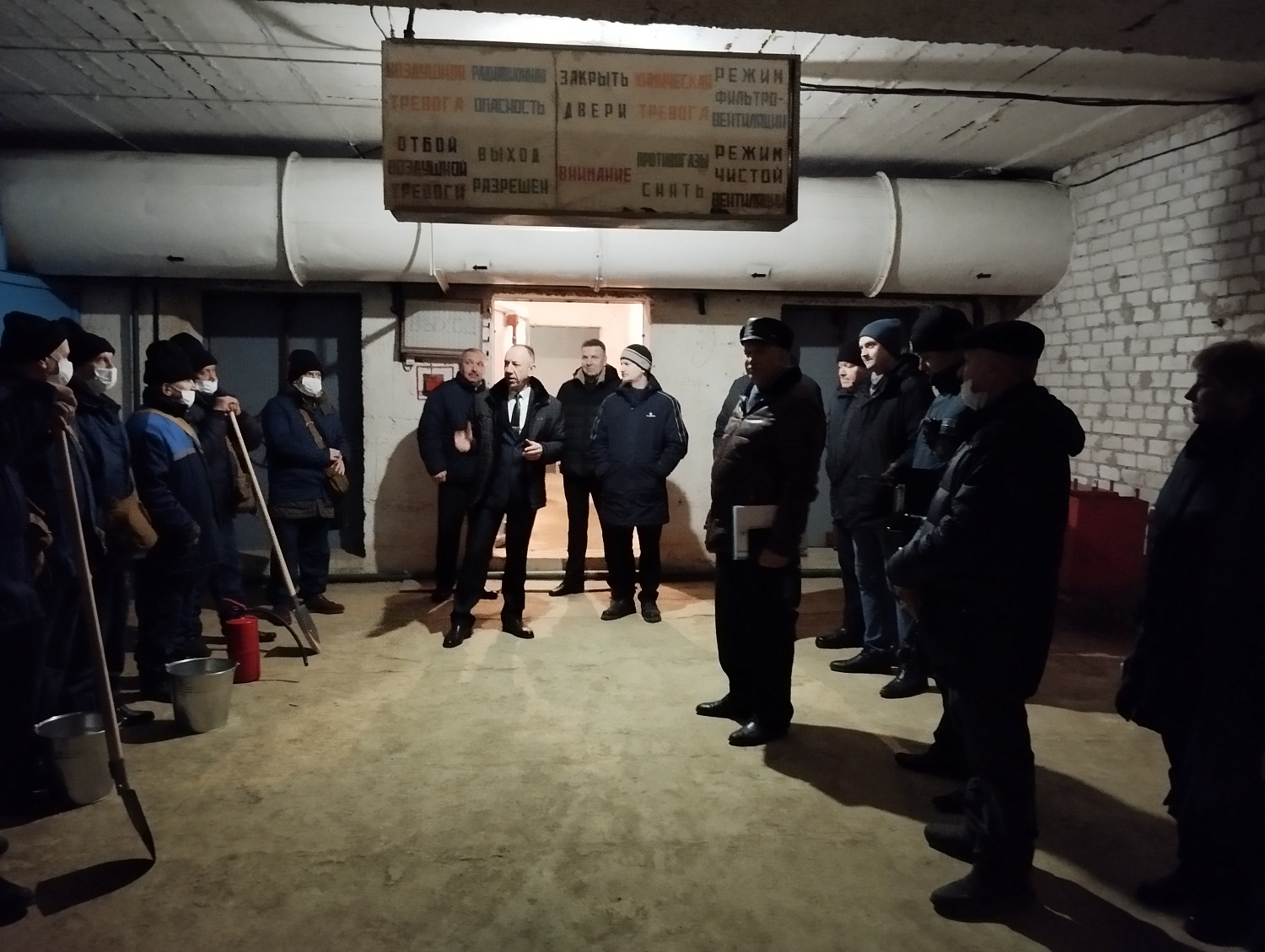 Учения на территории ОАО "Витязь". Действия при поступлении сигнала "Внимание всем"!
